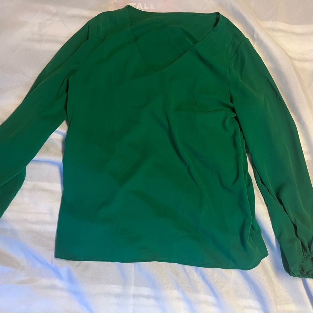 SHEIN Vibrant Green Blouse